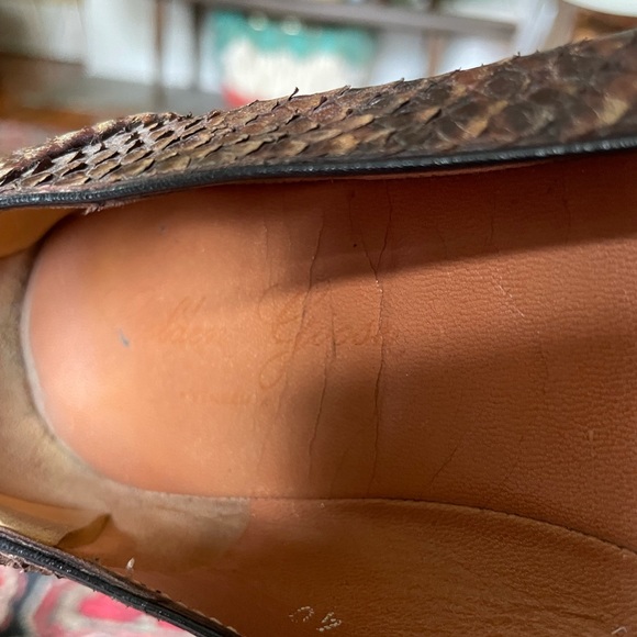 Golden Goose Leather Snakeskin Flats— women’s 40 / 10 - Picture 6 of 13